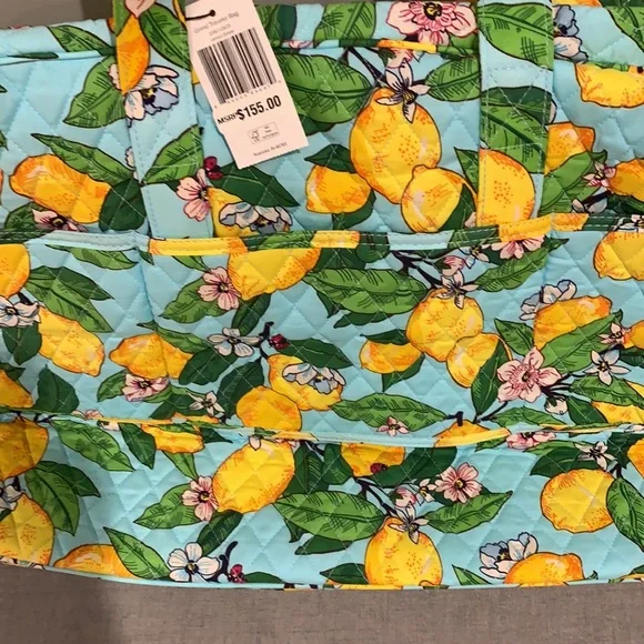 NWT vera bradley grand traveler duffel bag lemon grove - Picture 6 of 10
